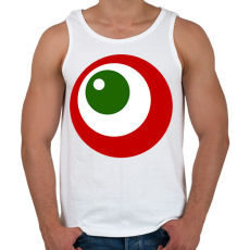 PRINTFASHION Kör kokárda - Férfi atléta - Fehér