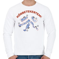 PRINTFASHION Körbetekertem - Férfi pulóver - Fehér férfi pulóver, kardigán