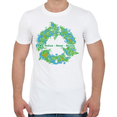 PRINTFASHION Körforgás - Férfi póló - Fehér