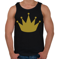 PRINTFASHION korona - Férfi atléta - Fekete