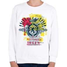 PRINTFASHION Korona minták rotterdam - Gyerek pulóver - Fehér