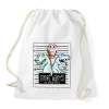 PRINTFASHION Körözött dínók - Sportzsák, Tornazsák - Fehér