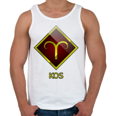 PRINTFASHION Kos - Férfi atléta - Fehér