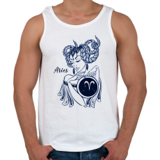 PRINTFASHION kos - Férfi atléta - Fehér