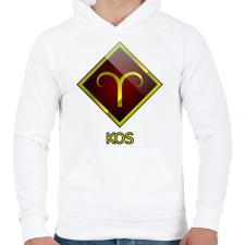 PRINTFASHION Kos - Férfi kapucnis pulóver - Fehér férfi pulóver, kardigán