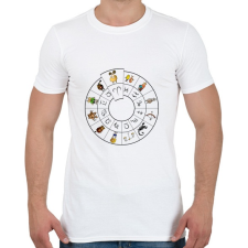 PRINTFASHION Kos - Férfi póló - Fehér férfi póló