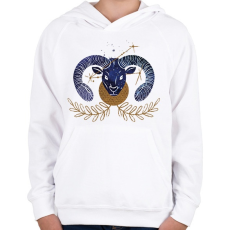 PRINTFASHION Kos - Gyerek kapucnis pulóver - Fehér