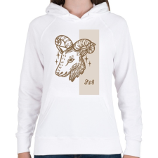 PRINTFASHION Kos horoszkóp - Női kapucnis pulóver - Fehér női pulóver, kardigán