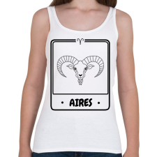 PRINTFASHION kos - Női atléta - Fehér női trikó