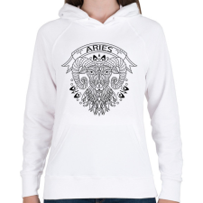 PRINTFASHION Kos - Női kapucnis pulóver - Fehér női pulóver, kardigán