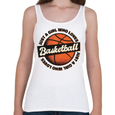 PRINTFASHION Kosár rajongó lány - Basketball fan girl - Női atléta - Fehér