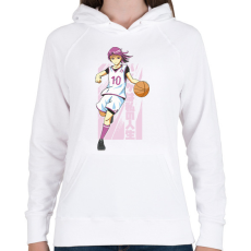 PRINTFASHION Kosaras anime - Női kapucnis pulóver - Fehér