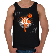 PRINTFASHION Kosaras - Férfi atléta - Fekete atléta, trikó