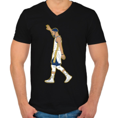 PRINTFASHION Kosaras - Férfi V-nyakú póló - Fekete