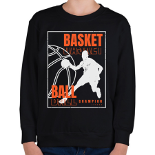 PRINTFASHION kosaras - Gyerek pulóver - Fekete gyerek pulóver, kardigán