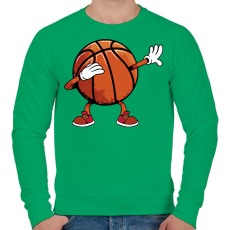 PRINTFASHION Kosárlabda dab - Férfi pulóver - Zöld