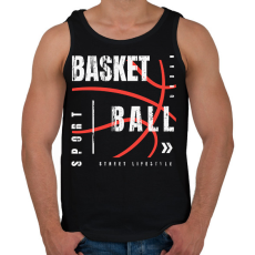 PRINTFASHION kosárlabda - Férfi atléta - Fekete