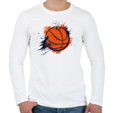PRINTFASHION Kosárlabda  - Férfi hosszú ujjú póló - Fehér férfi póló