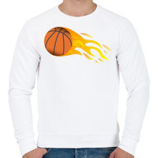 PRINTFASHION Kosárlabda - Férfi pulóver - Fehér