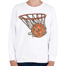 PRINTFASHION Kosárlabda - Gyerek pulóver - Fehér