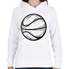 PRINTFASHION Kosárlabda - Női kapucnis pulóver - Fehér