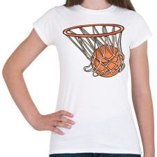 PRINTFASHION Kosárlabda - Női póló - Fehér női póló