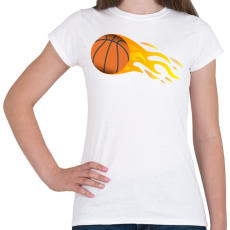 PRINTFASHION Kosárlabda - Női póló - Fehér