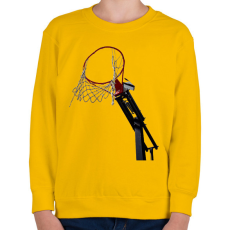 PRINTFASHION Kosárlabdapalánk - Gyerek pulóver - Sárga