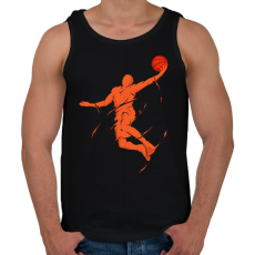 PRINTFASHION Kosárlabdás - Férfi atléta - Fekete