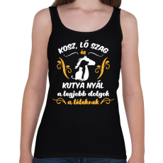 PRINTFASHION Kosz, ló szag, kutya nyál - Női atléta - Fekete