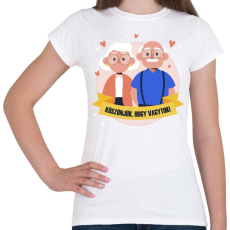 PRINTFASHION Köszönjük, hogy vagytok - Női póló - Fehér