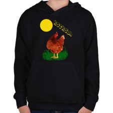 PRINTFASHION kotkoda - Gyerek kapucnis pulóver - Fekete gyerek pulóver, kardigán