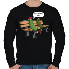 PRINTFASHION Kovászos ubi - Férfi pulóver - Fekete