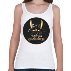 PRINTFASHION Kövesd a nyuszit - Női atléta - Fehér