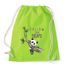 PRINTFASHION Kövesd az álmaid - Sportzsák, Tornazsák - Limezöld tornazsák