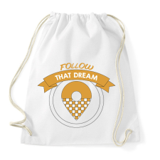 PRINTFASHION Kövesd azt az álmot - Taxis - Sportzsák, Tornazsák - Fehér tornazsák