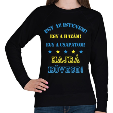 PRINTFASHION Kövesd - Női pulóver - Fekete női pulóver, kardigán
