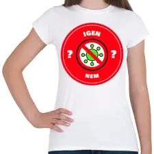 PRINTFASHION Kovid - Női póló - Fehér női póló