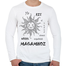 PRINTFASHION Közel engedlek - Férfi hosszú ujjú póló - Fehér férfi póló