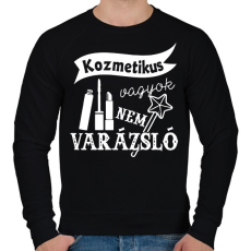 PRINTFASHION Kozmetikus - Férfi pulóver - Fekete