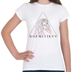 PRINTFASHION Kozmetikus minta - Női póló - Fehér