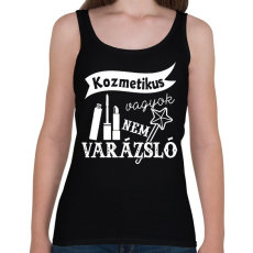 PRINTFASHION Kozmetikus - Női atléta - Fekete
