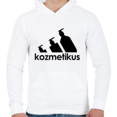 PRINTFASHION Kozmetikus - paródia - Férfi kapucnis pulóver - Fehér