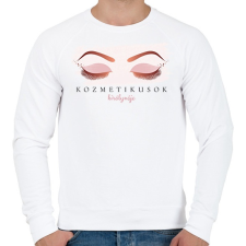 PRINTFASHION Kozmetikusok királynője - Férfi pulóver - Fehér férfi pulóver, kardigán