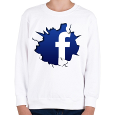 PRINTFASHION Közösségi háló - Gyerek pulóver - Fehér
