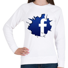 PRINTFASHION Közösségi háló - Női pulóver - Fehér női pulóver, kardigán
