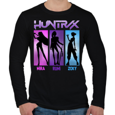 PRINTFASHION Kpop Demon hunters - Férfi hosszú ujjú póló - Fekete