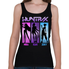 PRINTFASHION Kpop Demon hunters - Női atléta - Fekete női trikó