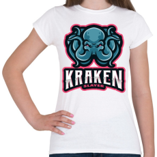 PRINTFASHION Kraken Slayer - Női póló - Fehér