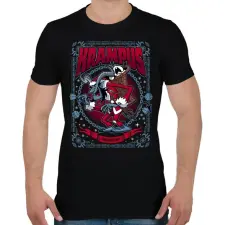 PRINTFASHION Krampus sötét karácsony - Férfi póló - Fekete férfi póló